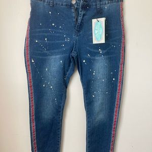 Women blue jeans